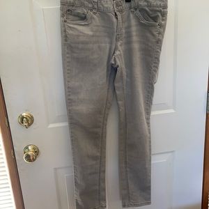Gray skinny jeans